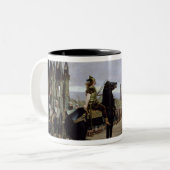Vercingetorix vor Caesar, 52 BC, 1886 Zweifarbige Tasse (Vorderseite Links)