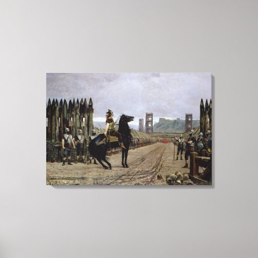 Vercingetorix vor Caesar, 52 v. Chr., 1886 Leinwanddruck (Vorderseite)