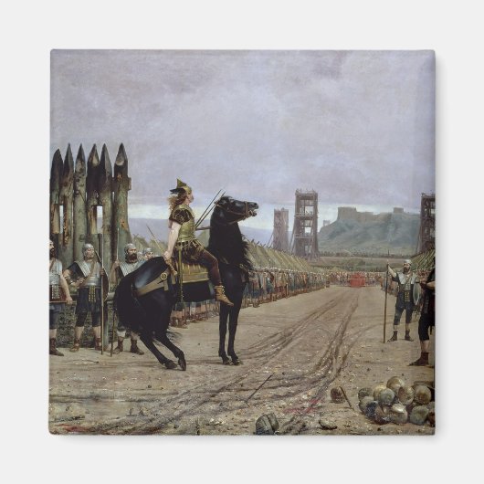 Vercingetorix vor Caesar, 52 v. Chr., 1886 Magnet (Vorne)