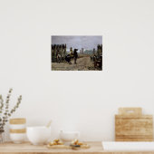 Vercingetorix vor Caesar, 52 v. Chr., 1886 Poster (Küche)