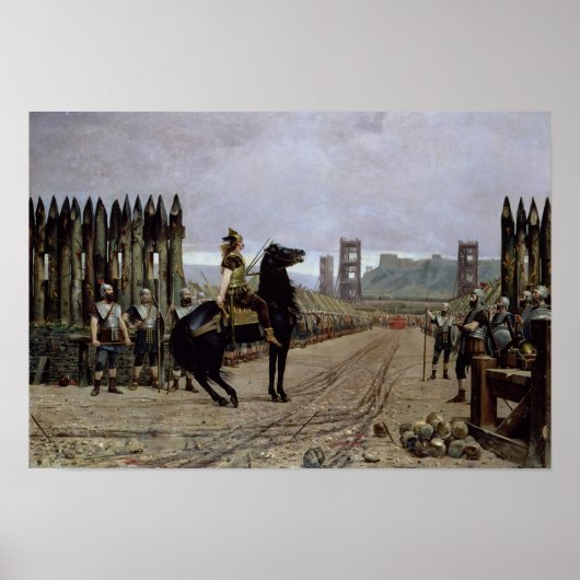 Vercingetorix vor Caesar, 52 v. Chr., 1886 Poster (Vorne)