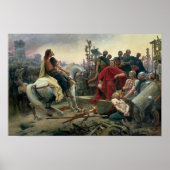 Vercingetorix wirft seine Arme herunter Poster (Vorne)