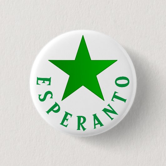 Verda Stelo (Esperanto Star) Button (Vorderseite)