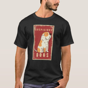 verdächtiges Hundememe witzig T-Shirt