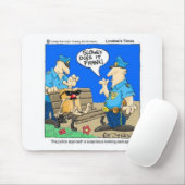 Verdächtiges Paket Funny Police Cartoon Geschenke Mousepad (Mit Mouse)
