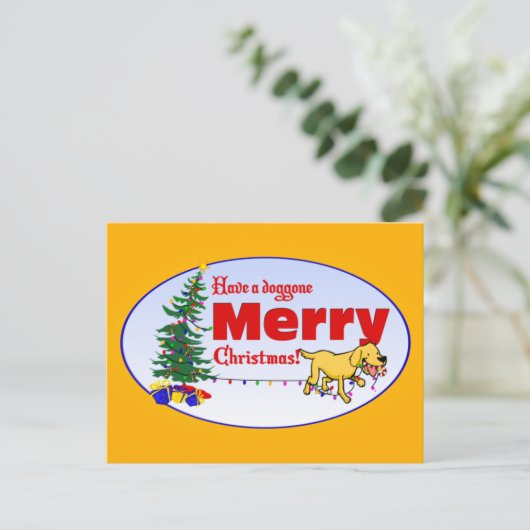 Verdammt Postkarten des Weihnachten| (Stehend Vorderseite)