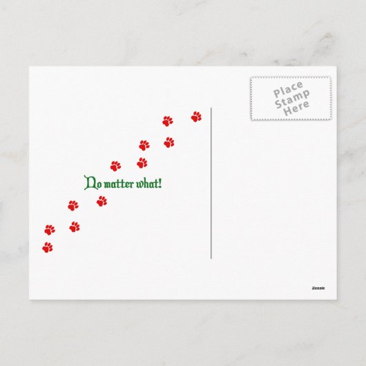 Verdammt Postkarten des Weihnachten| (Rückseite)