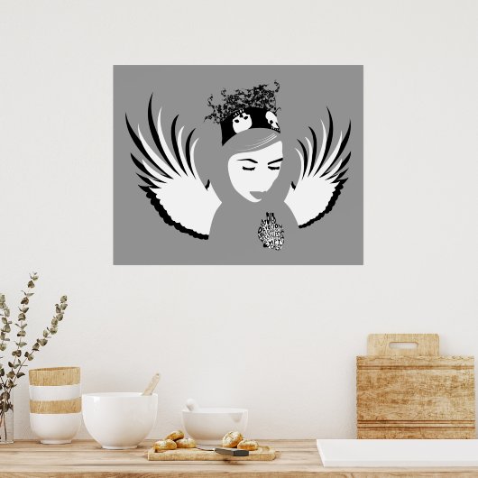 Verdammte Hingabe : verlorener Engel Poster (Küche)