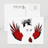 Verdammte Hingabe : verlorener Engel Postkarte (Vorne/Hinten)