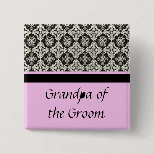 Verdammter Hochzeitsknopf für Großvater Button (Vorderseite)