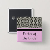 Verdammter Hochzeitsknopf für Vater, Bruder Button (Vorne & Hinten)