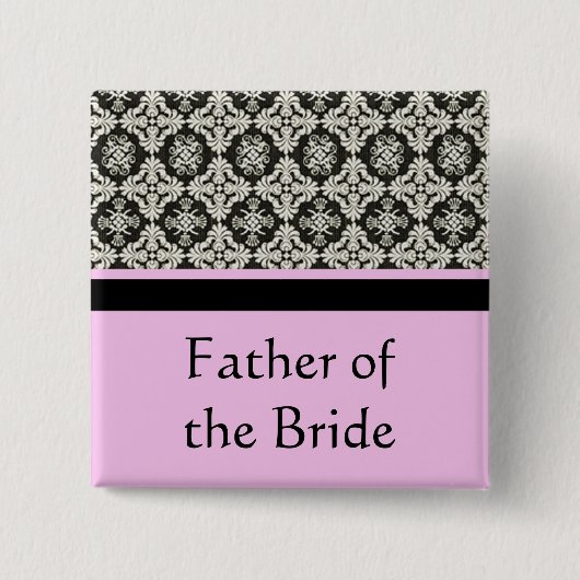 Verdammter Hochzeitsknopf für Vater, Bruder Button (Vorderseite)