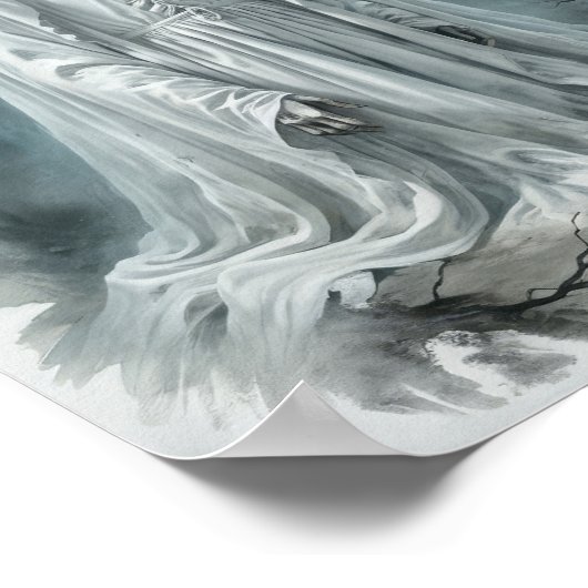 Verdammtes Kind-Skelett-Geist Poster (Ecke)