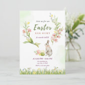 Verdant Blooms: Grünes, festes, blumengeschmücktes Feiertagskarte (Stehend Vorderseite)