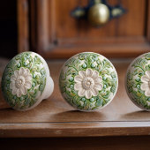 Verdant Blossom Elegance Keramik Knob Pull Keramikknauf