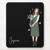 Verdant Blossom individuell anpassbar Mousepad (Vorne)