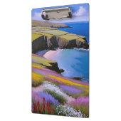Verdant Cliffs und Azure Waves Klemmbrett (Links)