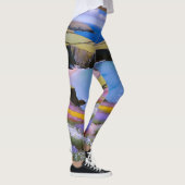 Verdant Cliffs und Azure Waves Leggings (Rechts)