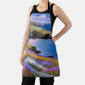 Verdant Cliffs und Azure Waves Schürze (InSitu)