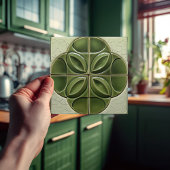 Verdant Droplet Imitate 3D Keramik Tile Fliese