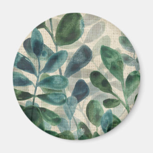 Verdant-Eleganz - tropische Blätter Magnet