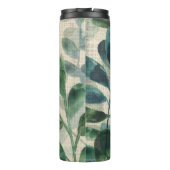 Verdant-Eleganz - tropische Blätter Thermosbecher (Rückseite)