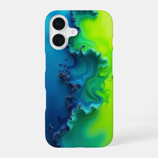 Verdant Fracture _ iPhone case 16 Hülle (Rückseite)