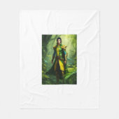 "Verdant Guardian: The Nature's Sentinel" Fleecedecke (Vorderseite)