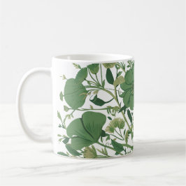 Verdant Harmony: Elegante grüne Blumenarrangements Kaffeetasse