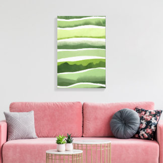 Verdant Harmony Stretched Canvas Print Leinwanddruck
