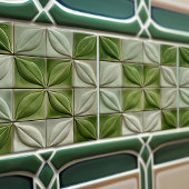 Verdant Illusion Imitate Embossed Keramik Tile Fliese