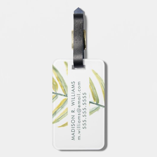 Verdant Impressions VII Gepäckanhänger (Rückseite vertikal)