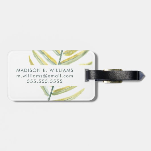 Verdant Impressions VII Gepäckanhänger (Rückseite horizontal)