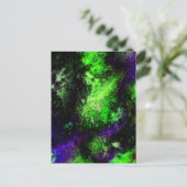 Verdant Lila Postkarte (Stehend Vorderseite)