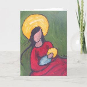 Verdant Madonna Feiertagskarte