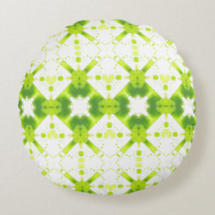 Verdant Mandala Round Floor Pillow Rundes Kissen