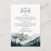 Verdant Peaks Misty Forest Watercolor Begleitkarte (Vorderseite)