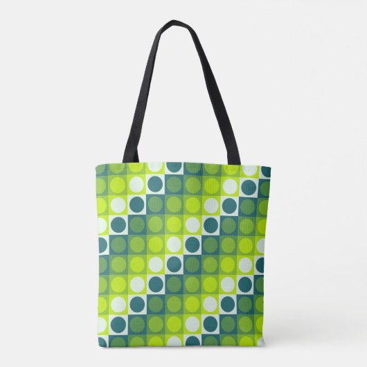 Verdant Polka Grid Tasche (Rückseite)