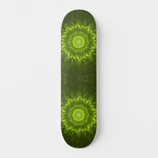 Verdant Pulse – The Bloom of Energy Skateboard (Vorderseite)