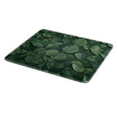 Verdant Rhythm: Tropical Leaf Grid Schneidebrett (Ecke)