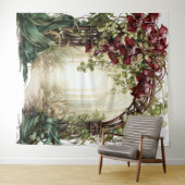 Verdant Romance Custom Wedding Background Wandteppich (Beispiel (Horizontal))