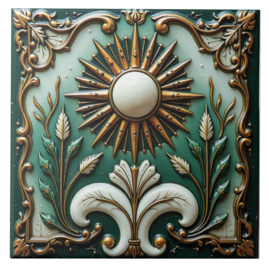 Verdant Solstice Fliese (Vorderseite)