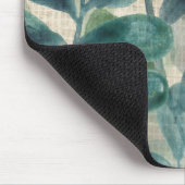 Verdant Sophisticiness - Tropische Blätter Mousepad (Ecke)