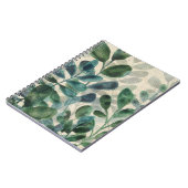 Verdant Sophisticiness - Tropische Blätter Notizblock (Linke Seite)