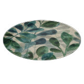 Verdant Sophisticiness - Tropische Blätter Schneidebrett (Ecke)