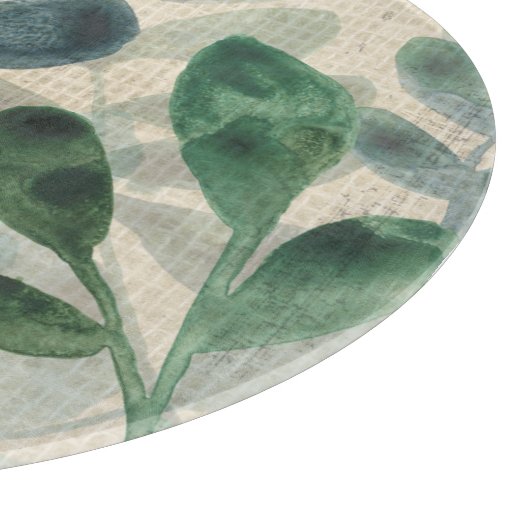 Verdant Sophisticiness - Tropische Blätter Schneidebrett (Ecke)