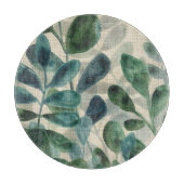 Verdant Sophisticiness - Tropische Blätter Schneidebrett (Vorderseite)