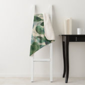 Verdant Sophisticiness - Tropische Blätter Sherpadecke (Beispiel)