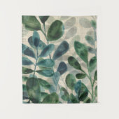 Verdant Sophisticiness - Tropische Blätter Wandteppich (Vorderseite)