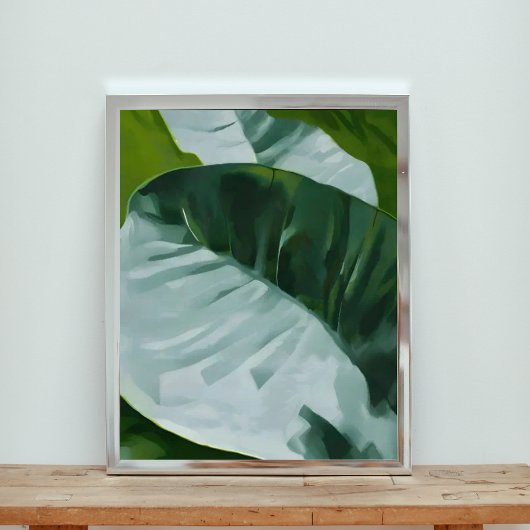 Verdant Tapestry: Ein Naher Blick auf üppige Blätt Fotodruck